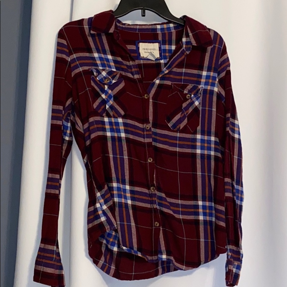 Maroon flannel
